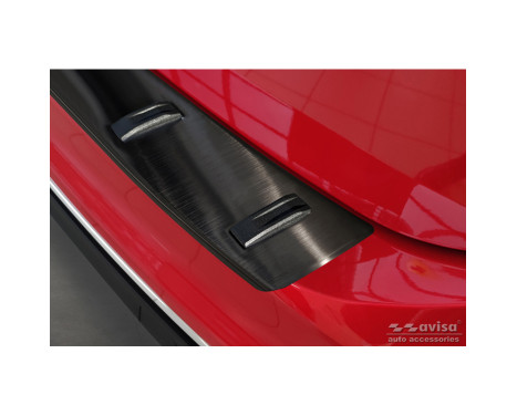 Protection de seuil de coffre arrière en inox noir adaptable pour Volkswagen Tiguan II 2016-2020 & Facelift 2020- &, Image 4
