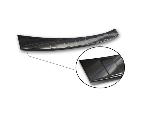 Protection de seuil de coffre en acier inoxydable noir convient pour Volvo V60 II 2018- y compris Cross Country, Image 4
