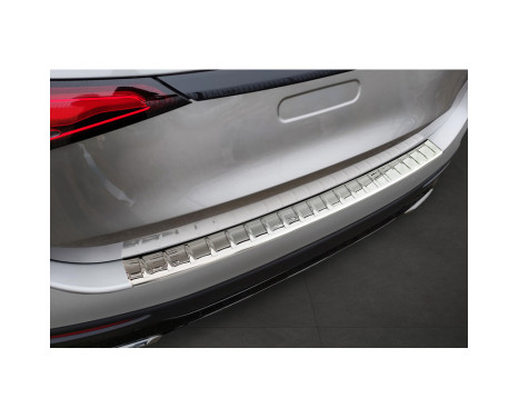 Protection de seuil de coffre en inox chromé adaptable à Mercedes GLC II (X254) 2022- 'Ribs'