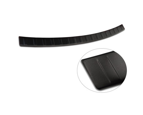 Protection de seuil de coffre en inox noir mat pour Mazda CX5 II 2017- 'Ribs', Image 6