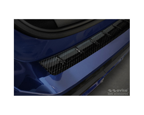 Véritable protection de pare-chocs arrière en carbone 3D pour BMW X1 avec pack M (U11) 2022- 'Ribs'