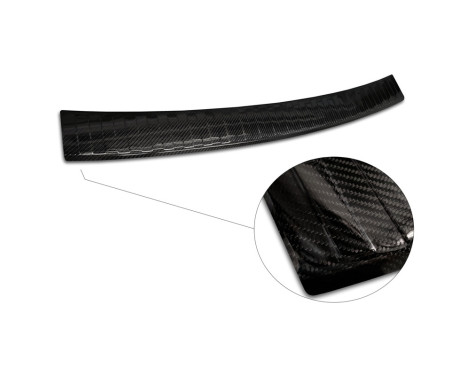 Véritable protection de pare-chocs arrière en fibre de carbone 3D pour Porsche Cayenne II 2010-2014 'Ribs', Image 6