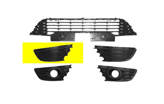 GRILLE DE PARE-CHOC A DROITE sans projecteur antibrouillard (pas picasso)