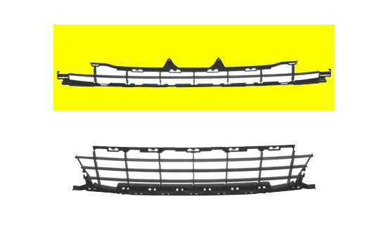 GRILLE DE PARE-CHOC AVANT + SPORT Upper Black