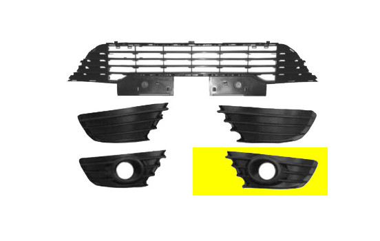 GRILLE DE PARE-CHOC SOUS GAUCHE avec TROU D'ÉCLAIR DE LUMIÈRE sans PDC-HOLES (pas picasso), Image 2