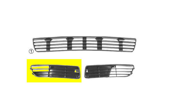 Grille de ventilation, pare-chocs