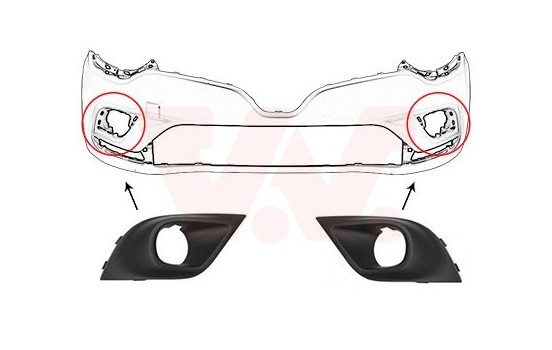 Grille de ventilation, pare-chocs