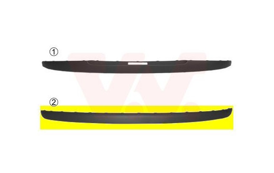 Baguette et bande protectrice, pare-chocs 1620551 Van Wezel, Image 3