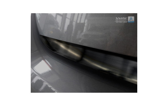 Garniture de coffre en acier inoxydable noir adaptable sur Nissan Leaf II 2017-, Image 4