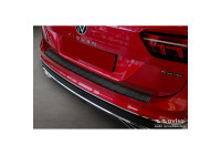 Protection de pare-chocs arrière en acier inoxydable noir mat pour Volkswagen Tiguan II / Allspace incl.
