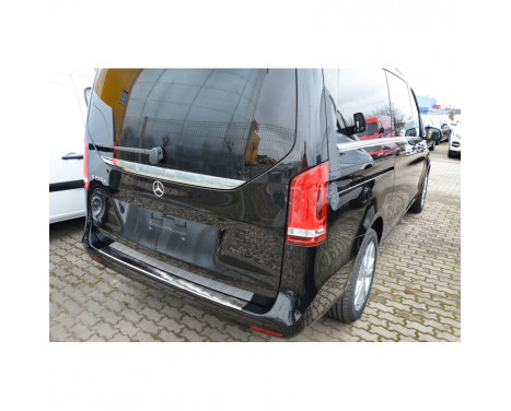 Protection de pare-chocs arrière RVS Mercedes Vito & V-Class 2014- 'Ribs', Image 2