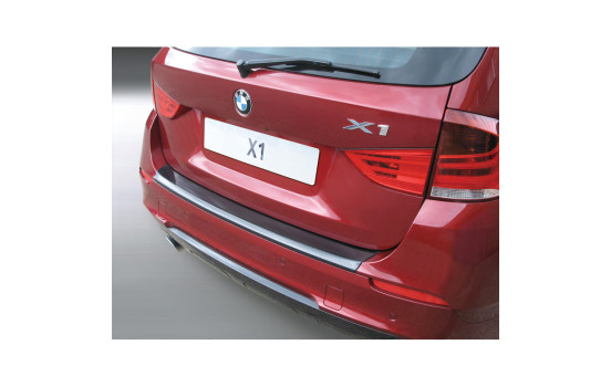 Protection de pare-chocs compatible avec BMW X1 2009- aspect carbone