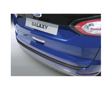 Protection de pare-chocs compatible avec Ford Galaxy 9/2015 - Noir « nervuré »