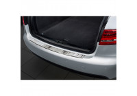 Protection de pare-chocs en acier inoxydable compatible avec Audi A4 B8 Avant 2008-2012 « Nervures »