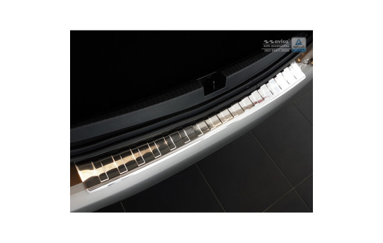 Protection de pare-chocs en acier inoxydable compatible avec Dacia Duster II 2018- 'Ribs'