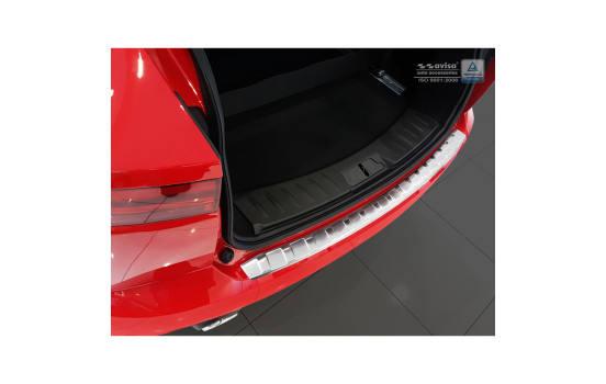 Protection de pare-chocs en acier inoxydable compatible avec Jaguar E-Pace 2017- 'Ribs'