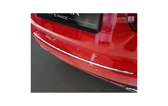 Protection de pare-chocs en acier inoxydable compatible avec Jaguar E-Pace 2017- 'Ribs', Image 2