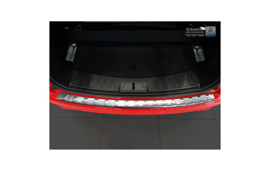 Protection de pare-chocs en acier inoxydable compatible avec Jaguar E-Pace 2017- 'Ribs', Image 3