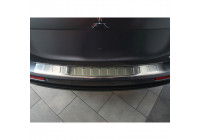 Protection de pare-chocs en acier inoxydable compatible avec Mitsubishi Outlander 2012-2015 « Ribs »