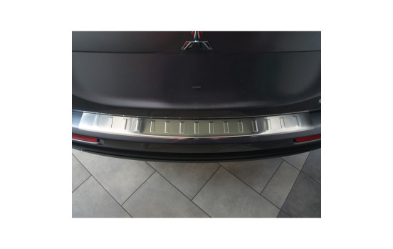 Protection de pare-chocs en acier inoxydable compatible avec Mitsubishi Outlander 2012-2015 « Ribs »