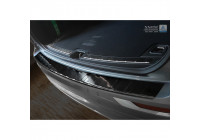 Protection de pare-chocs en acier inoxydable noir compatible avec Volvo XC60 II 2017- 'Ribs'