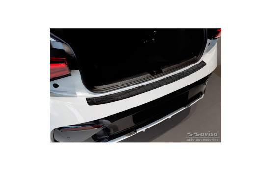 Protection de pare-chocs en carbone 3D authentique, compatible avec Cupra Born 2021 - 'Ribs'