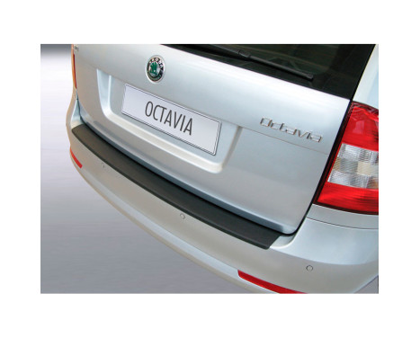 Protection de pare-chocs noire compatible avec Skoda Octavia Kombi 2009-2013