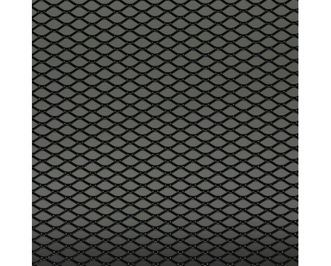 Racing mesh aluminium noir - Diamant 16x8mm - 125x25cm Racing mesh aluminium noir - Diamant 16x8mm - 125x25cm