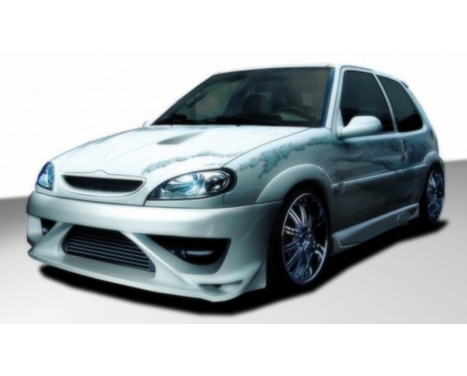 Pare-chocs avant IBherdesign Citroën Saxo 2000 - VTS / VTR 'Evo X' avec filet Pare-chocs avant IBherdesign Citroën Saxo 2000 - VTS / VTR 'Evo X' avec filet