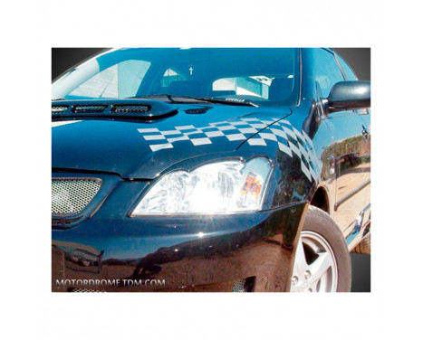 Spoilers de phare Toyota Corolla E12 Hatchback 2002-2007 (ABS) Spoilers de phare Toyota Corolla E12 Hatchback 2002-2007 (ABS)
