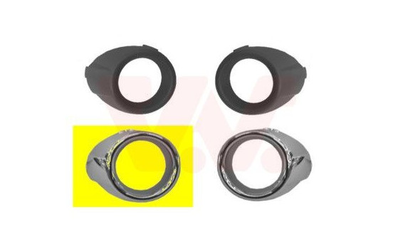 Anneau antibrouillard droit Chrome, Image 2