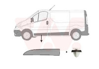 Baguette et bande protectrice, porte