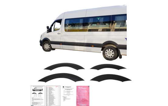 Ensemble d'élargisseurs d'ailes à usage unique (garnitures) pour Mercedes Sprinter W906 Facelift 2014-2018, Image 3