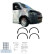 Ensemble d'élargisseurs d'ailes à usage unique (garnitures) pour Volkswagen Transporter T5/T5.1 2003-2015, Vignette 4