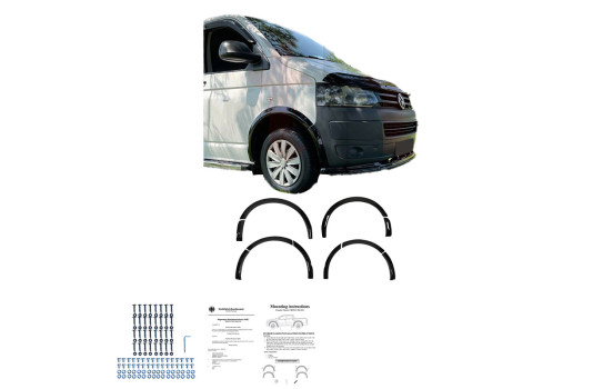Ensemble d'élargisseurs d'ailes à usage unique (garnitures) pour Volkswagen Transporter T5/T5.1 2003-2015, Image 4