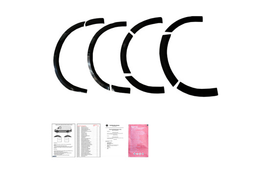 Ensemble d'élargisseurs d'ailes à usage unique (garnitures) pour Volkswagen Transporter T6 2015-2019, Image 2