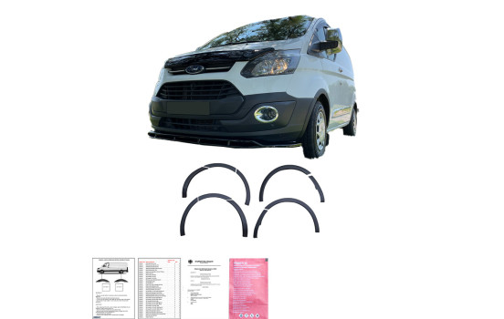 Jeu d'élargisseurs d'ailes à usage unique pour Ford Transit Custom MK1 2012-2018 - Noir mat, Image 4