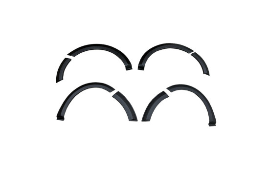Jeu d'extensions d'ailes (garnitures) à usage unique pour Dacia Lodgy 1re génération 2012-2020 - Noir mat