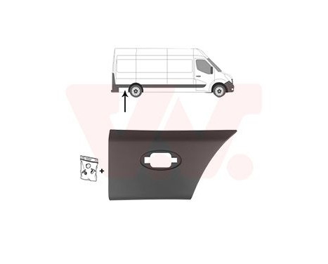 Panneau décoratif / de protection, paroi latérale