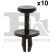Clip, bande décorative/protectrice