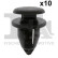 Clip, bande décorative/protectrice