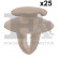 Clip, bande décorative/protectrice