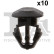 Clip, bande décorative/protectrice