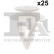 Clip, bande décorative/protectrice