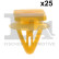 Clip, bande décorative/protectrice