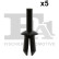 Clip, bande décorative/protectrice