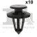 Clip, bande décorative/protectrice
