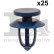 Clip, bande décorative/protectrice
