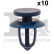 Clip, bande décorative/protectrice