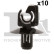 Clip, bande décorative/protectrice